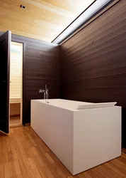 Wood Panel Bath Design