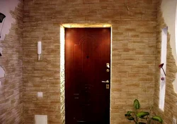 Photo of decorative stone in the hallway entrance door