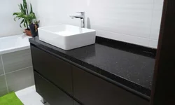Countertop хокистарӣ дар акс ҳаммом