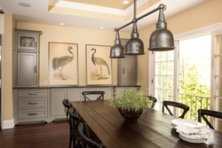 Kitchen interior lampshade