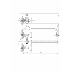 Bath mixer dimensions photo