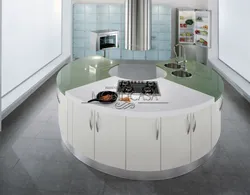 Beautiful round kitchens photos