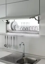 Cupboard Dish Dryer For The Kitchen Photo