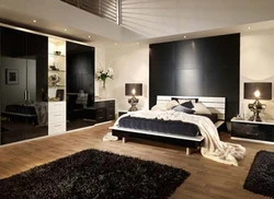 Bedroom interiors black