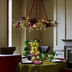 Branches in the kitchen interior