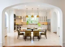 Color of the arch in the kitchen photo
