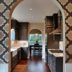 Color of the arch in the kitchen photo