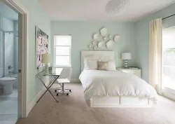 Pastel Colors In The Bedroom Interior Photo