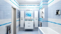 Bathroom design if the floor is blue