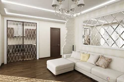 Living Room Interior With Mirrors In The Apartment Photo