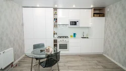 Qaz Kombi Dizaynlı Mətbəx Qonaq Otağı