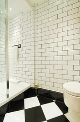 Grout For Black And White Bathroom Photo