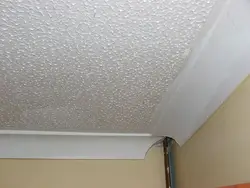 Decorative plaster for kitchen ceiling photo