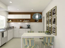 Kitchen design with low cabinets