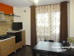 Асүйдің интерьеріне арналған қоңыр тюль