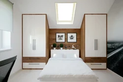 Attic design bedroom wardrobes