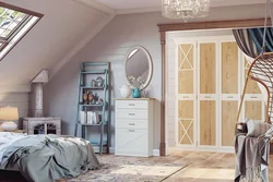 Attic design bedroom wardrobes