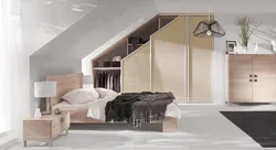 Attic design bedroom wardrobes
