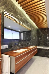Bathroom slats design
