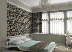 Wallpaper for the bedroom apartment photo