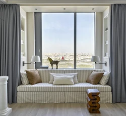 Bedroom Interior With Window Sofa