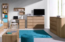 Bedroom interior furniture oak