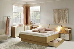 Bedroom interior furniture oak