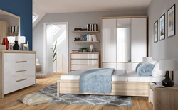 Bedroom interior furniture oak
