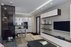 Kitchen 50 sq m design photo