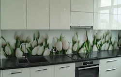 Фартук Для Кухни Фото Одного Цветка