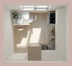 Kitchen 5 sq m layout photo
