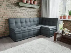 Mətbəx müasir dizayn üçün künc divan