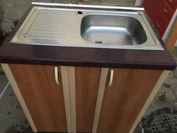 Overhead Kitchen Sink With Cabinet Photo