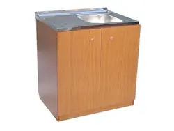 Overhead Kitchen Sink With Cabinet Photo