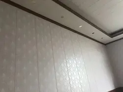 Panellərdən hazırlanmış bir mənzildə tavan fotoşəkili