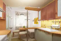 Bar taymerli 12 kvadrat metr oshxonaning fotosurati