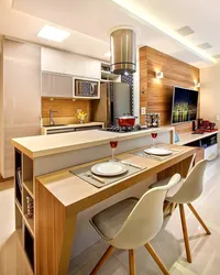 Photo of a 12 square meter kitchen with a bar counter