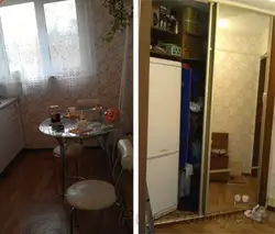 Холодильник в прихожей спрятать фото