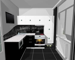 White Kitchen Design Black Bottom