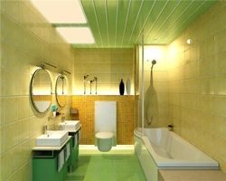 Small bathtub with wall panels photo