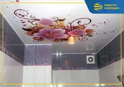 Photo drawings of bathroom ceilings