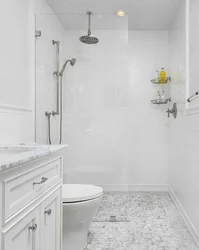 Small white bathroom tiles photo