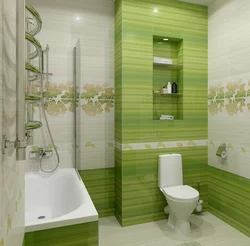 Photo of a pistachio-colored bathroom