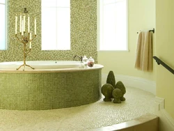 Photo of a pistachio-colored bathroom