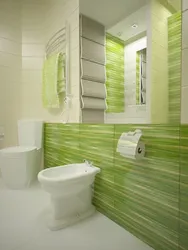 Bathroom design pistachio color