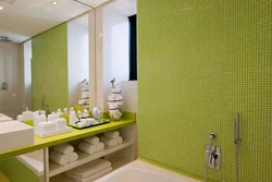 Bathroom design pistachio color