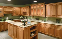 Kitchen natural oak in the interior