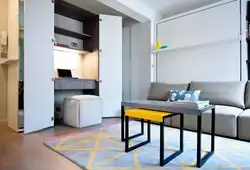 Kichkina kvartira dizayni uchun mebel