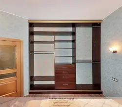 Types of built-in wardrobes in the bedroom photo