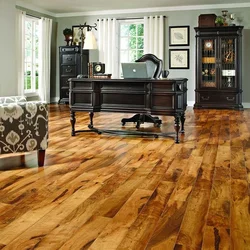 Wooden floors in the apartment photo